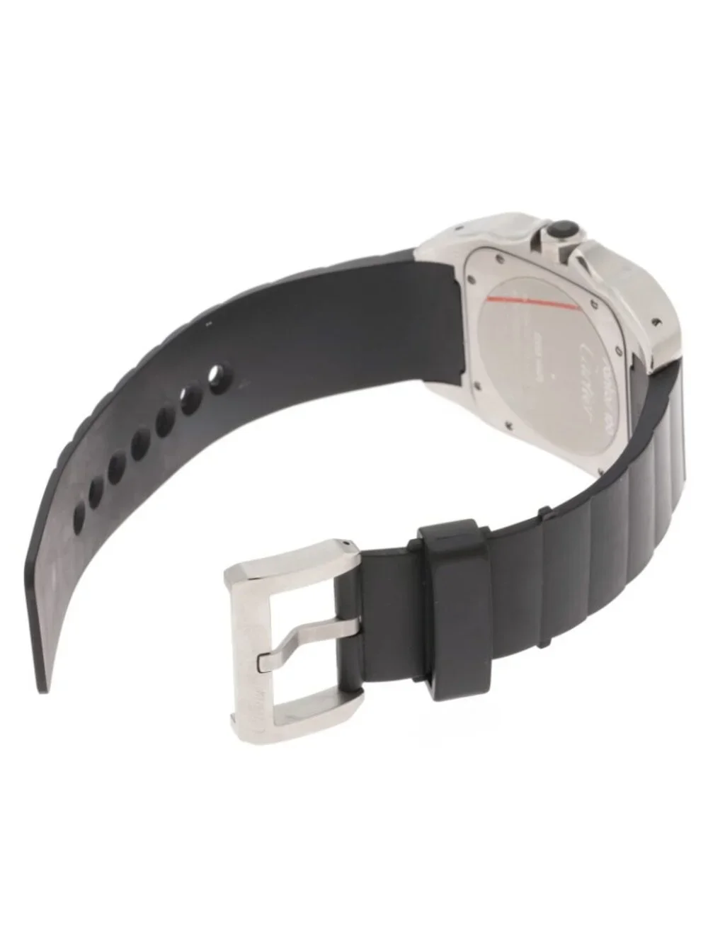 Cartier Santos 100 LM Watch Stainless Steel Silver Dial